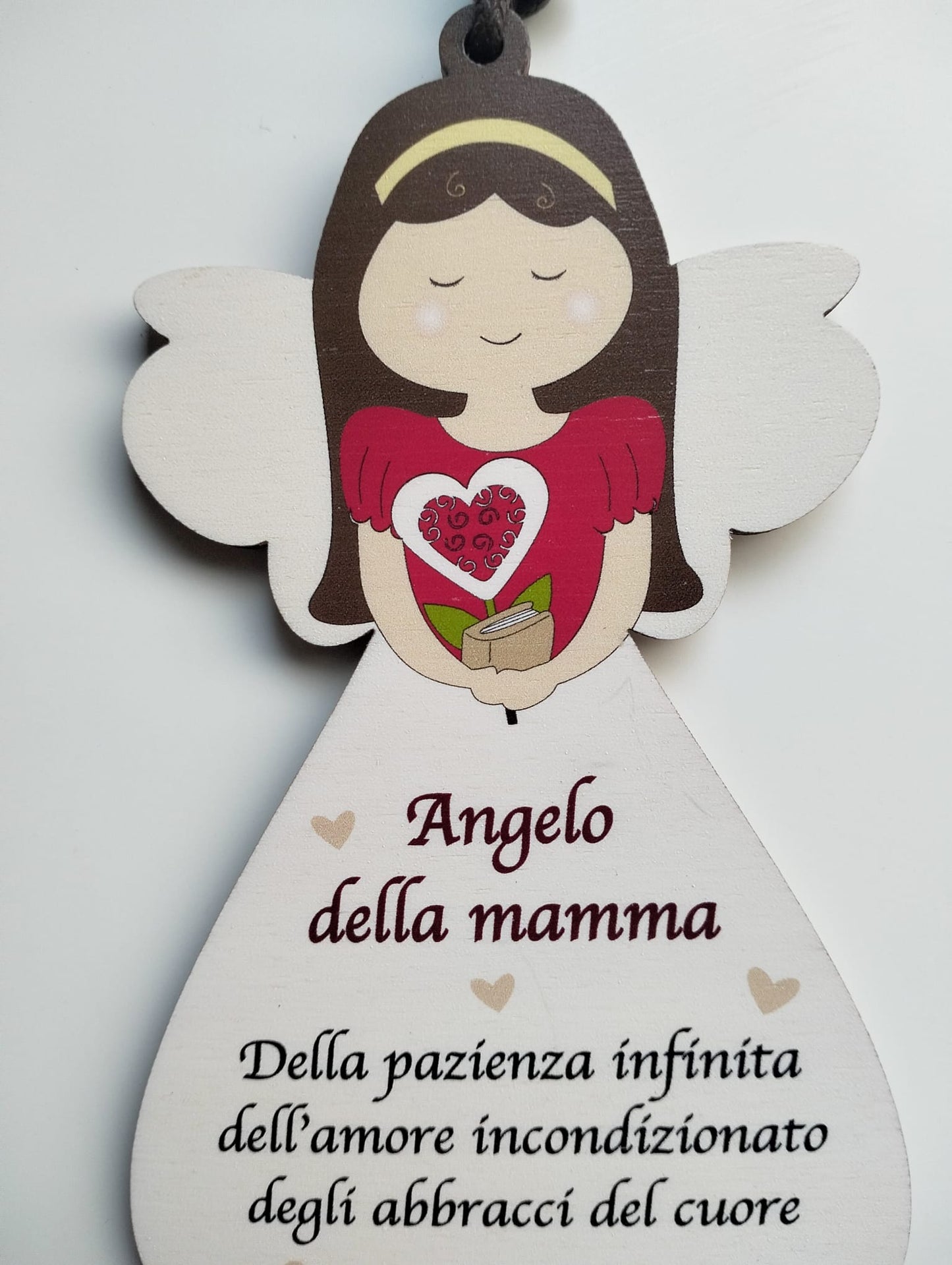 Angeli custodi in legno con frasi motivazionali – Addobbi natalizi e idee regalo