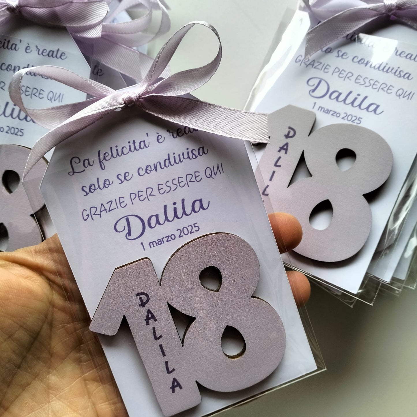 Bomboniera 18 Anni Personalizzata, magnete nr 18