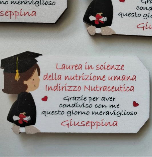 calamita laurea per bomboniere fai da
te