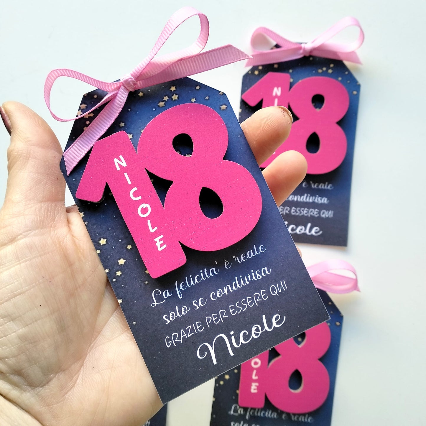Bomboniera 18 Anni Personalizzata, magnete nr 18