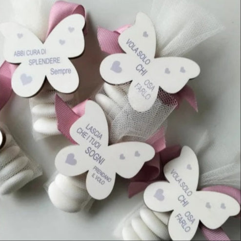 Farfalle, bomboniera comunione,