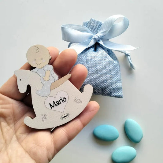 Ricordini nascita in legno