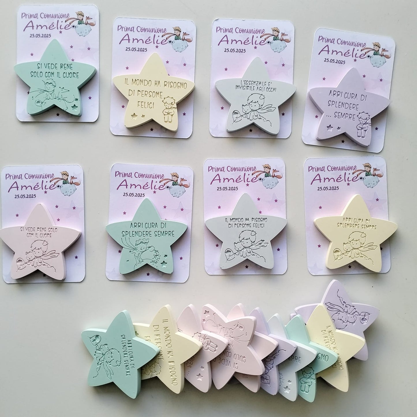 Segnaposto Piccolo Principe personalizzati per battesimo e comunione