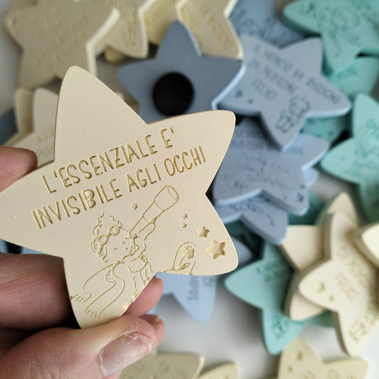 Magneti Piccolo Principe a Forma di Stella – Ricordini e Bomboniere Fai da Te