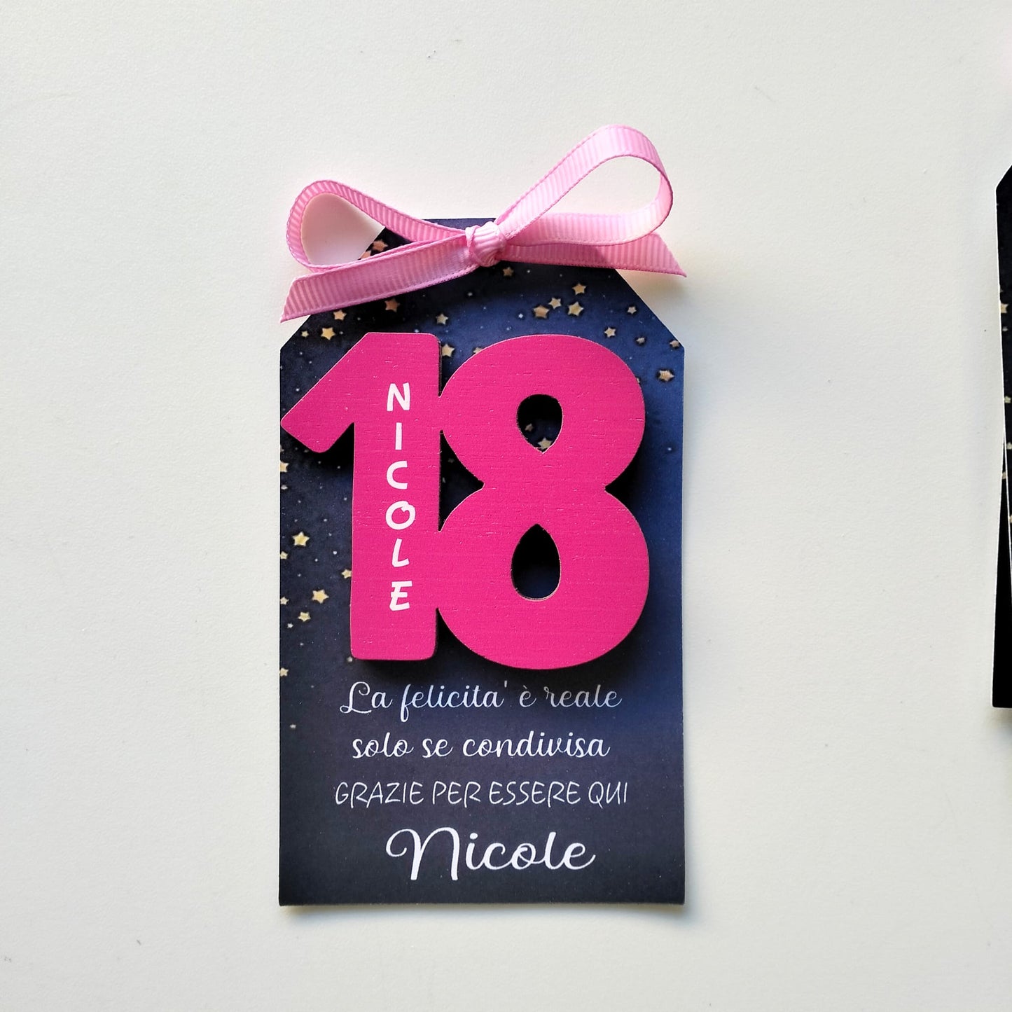 Bomboniera 18 Anni Personalizzata, magnete nr 18