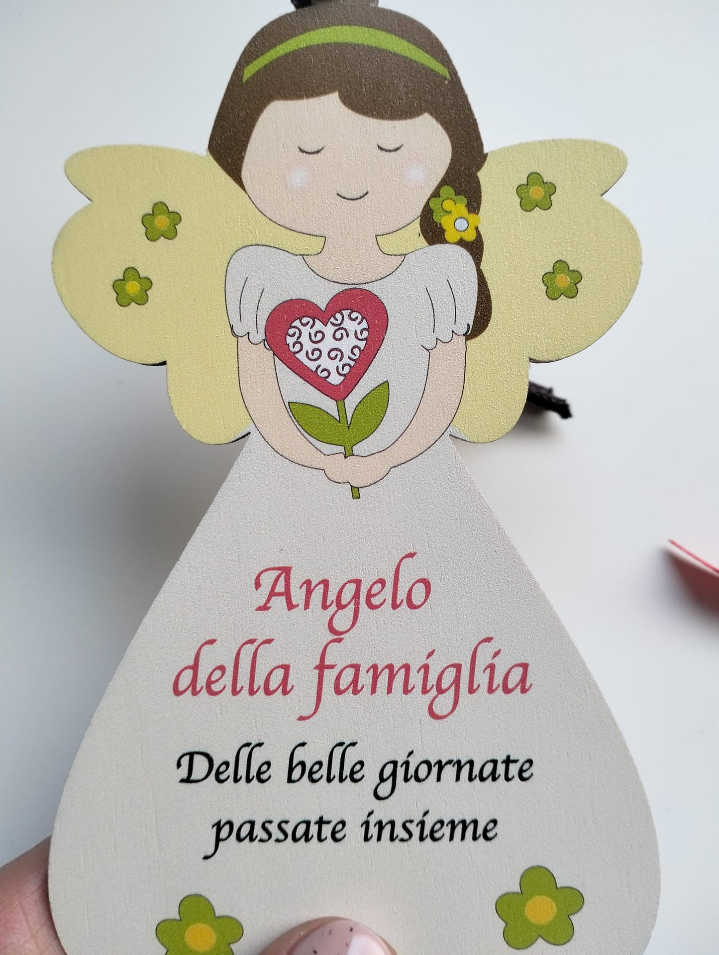 Angeli custodi in legno con frasi motivazionali – Addobbi natalizi e idee regalo