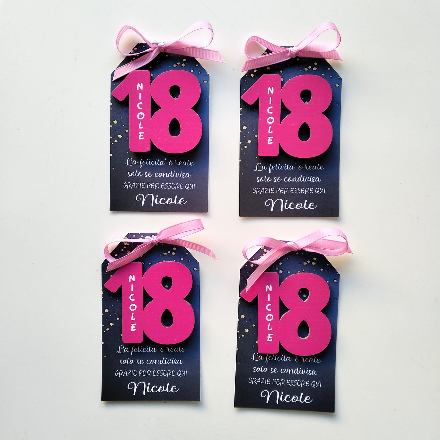 Bomboniera 18 Anni Personalizzata, magnete nr 18