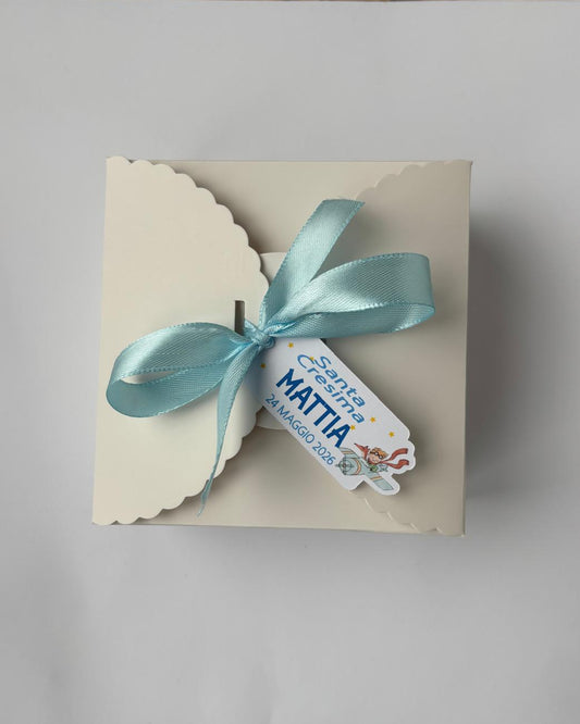 Bomboniera Tema Piccolo Principe con Calamita Cuore, Confetti e Matita Personalizzata