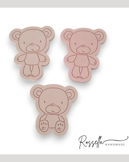orsetti rosa in polvere di ceramica