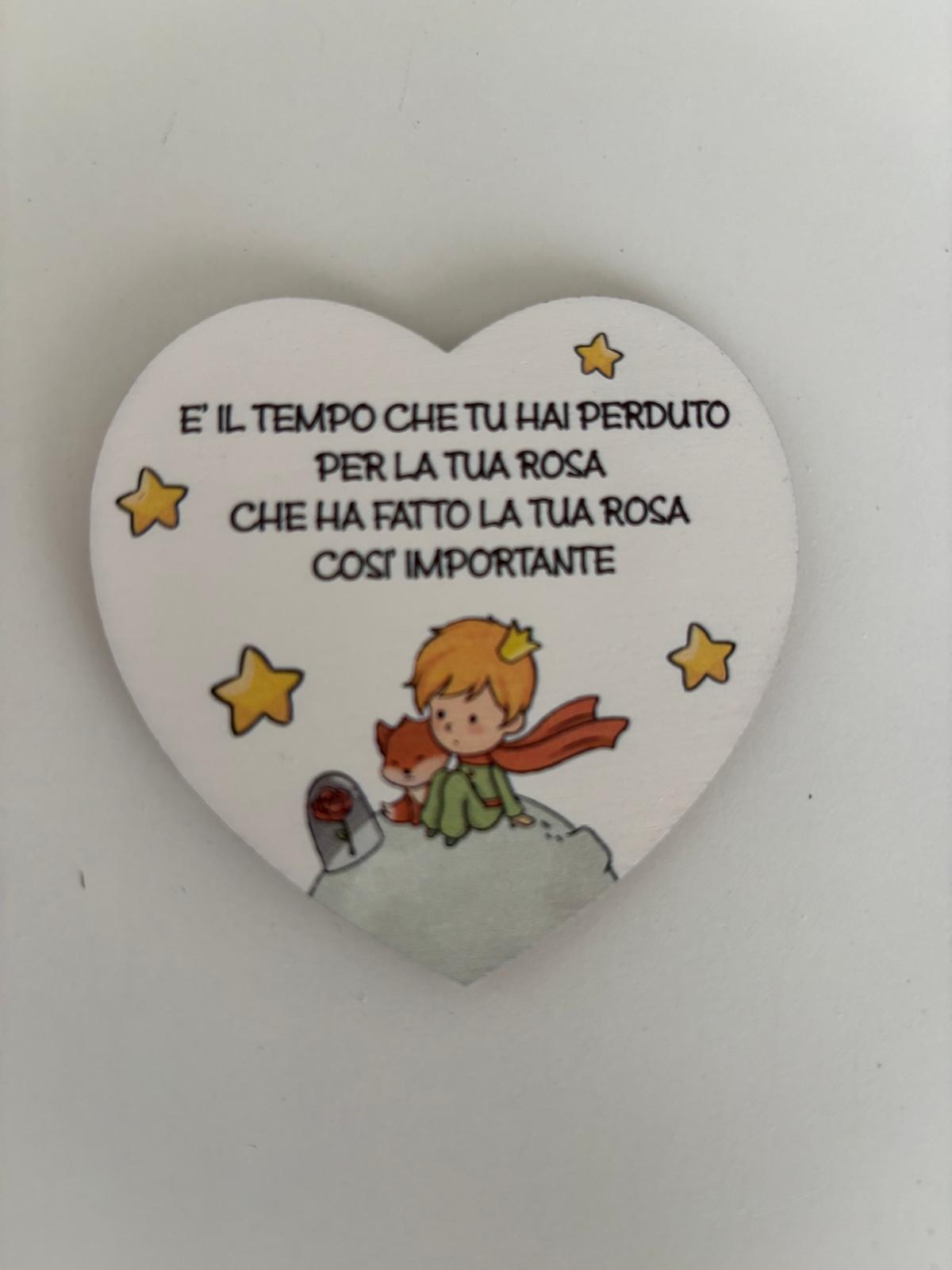 Calamite in legno con frasi motivazionali - tema Piccolo Principe