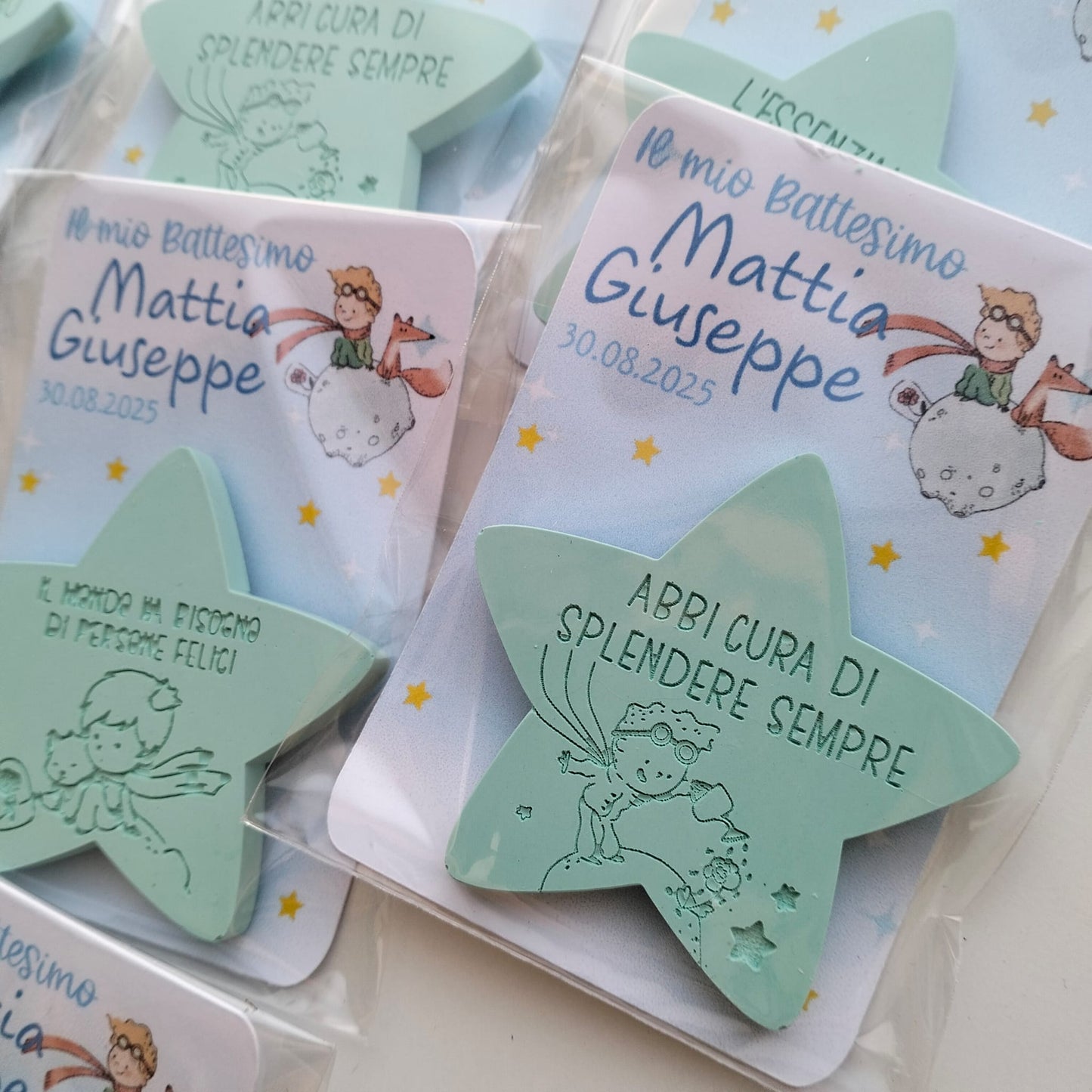 Segnaposto Piccolo Principe personalizzati per battesimo e comunione
