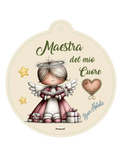 regalo natale maestre, addobbi per albero di natale