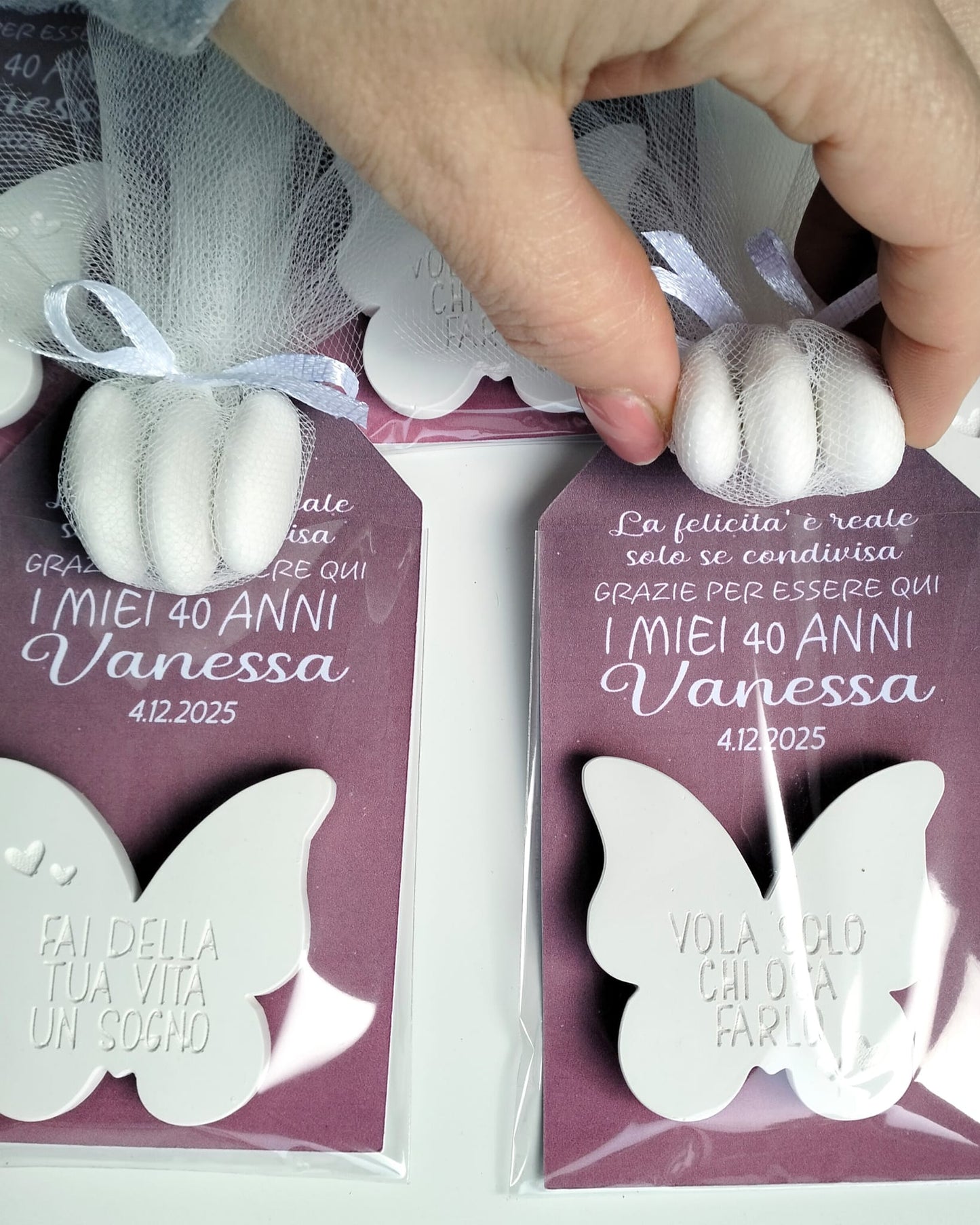 segnaposto 40 anni