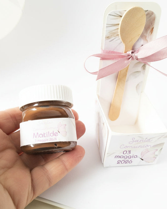 Nutellina personalizzata con scatolina e cucchiaino