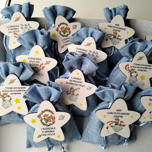 sacchetti in iuta tema piccolo principe