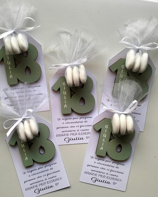 segnaposto 18 anni ragazza originale