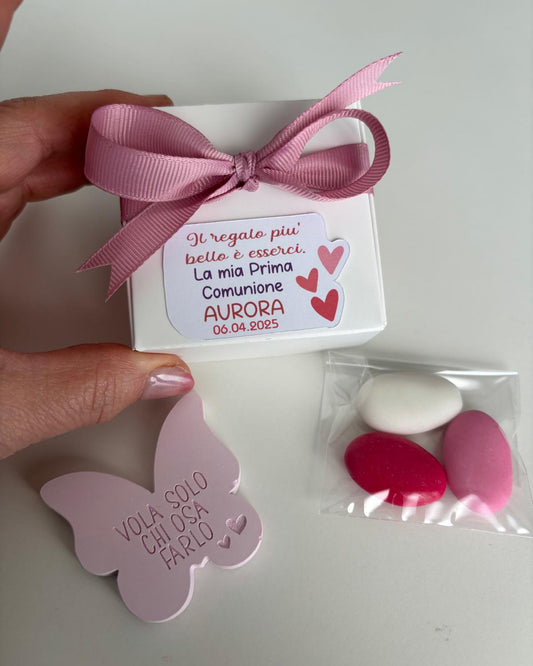 SCATOLINA BOMBONIERA CON CONFETTI