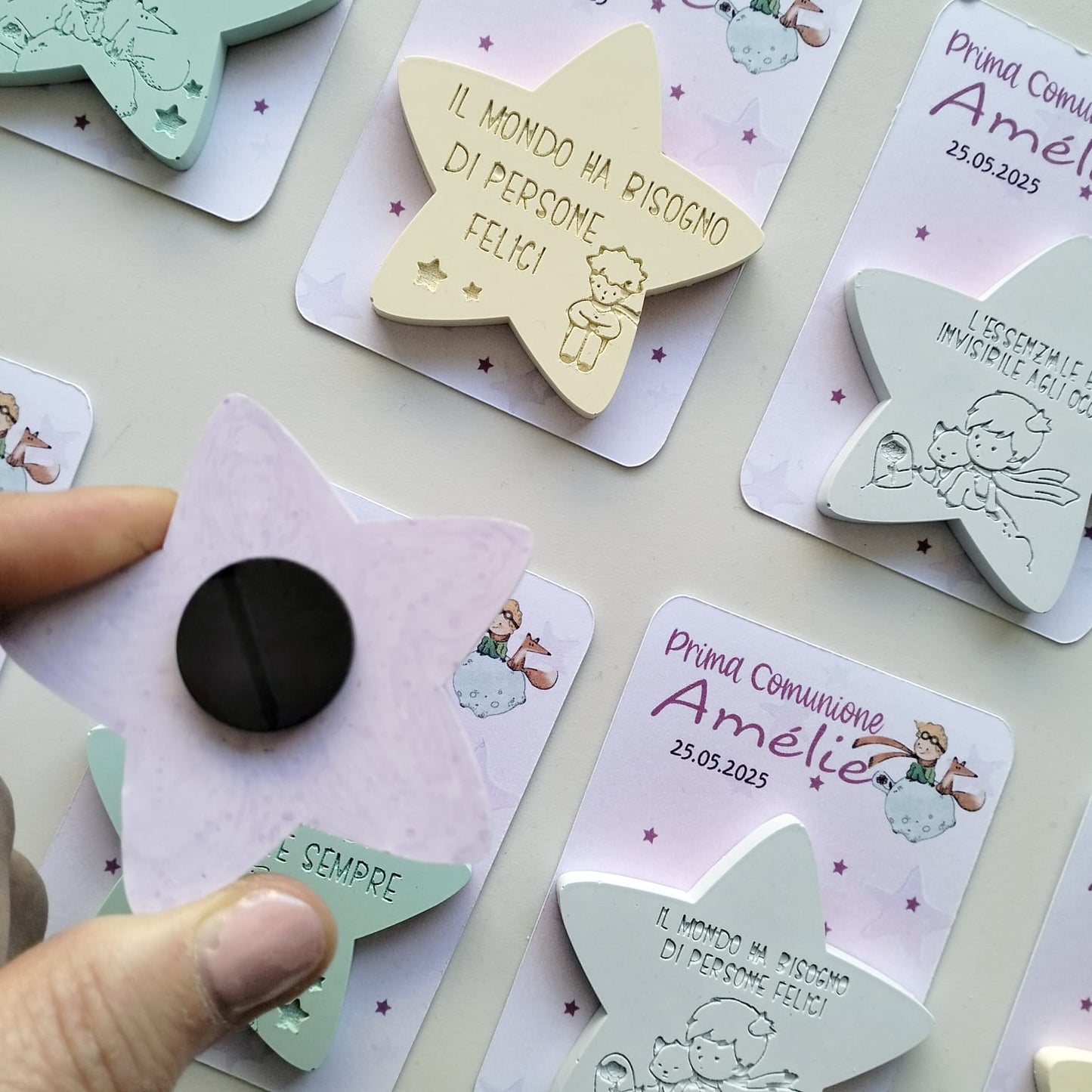 Segnaposto Piccolo Principe personalizzati per battesimo e comunione