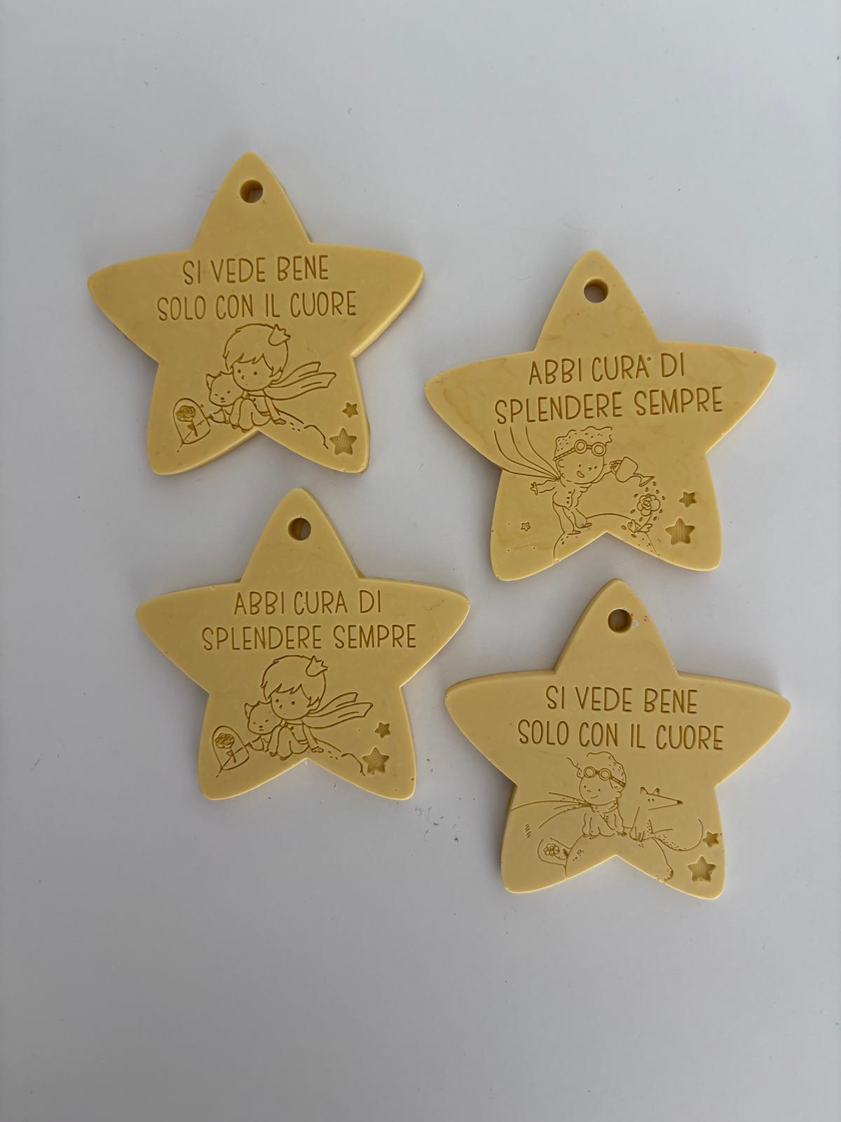 Stelle in Resina Piccolo Principe – Kit 4 Addobbi Natalizi Fatti a Mano