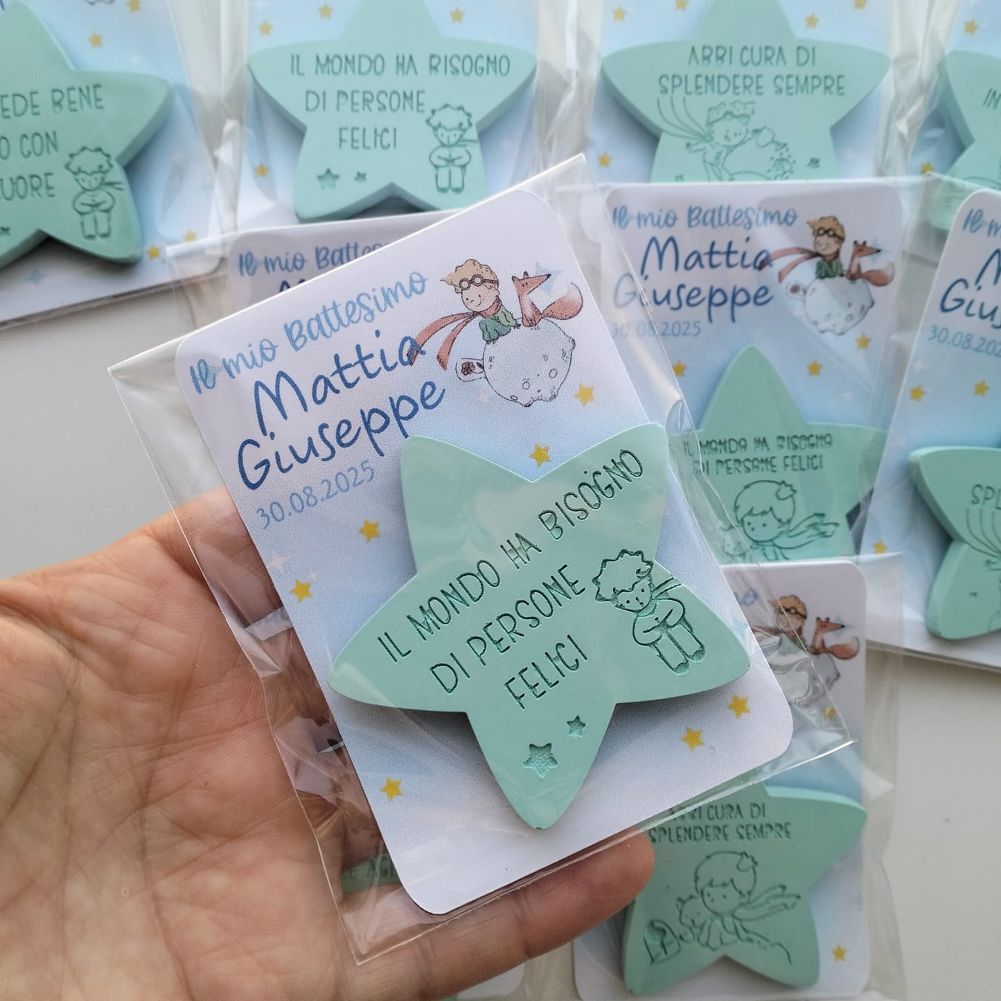 Segnaposto Piccolo Principe personalizzati per battesimo e comunione