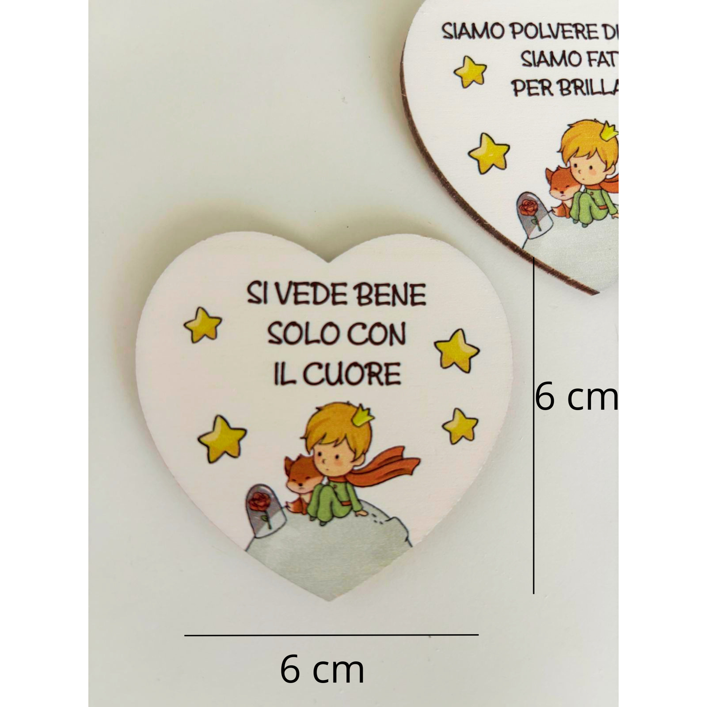 Calamite in legno con frasi motivazionali - tema Piccolo Principe