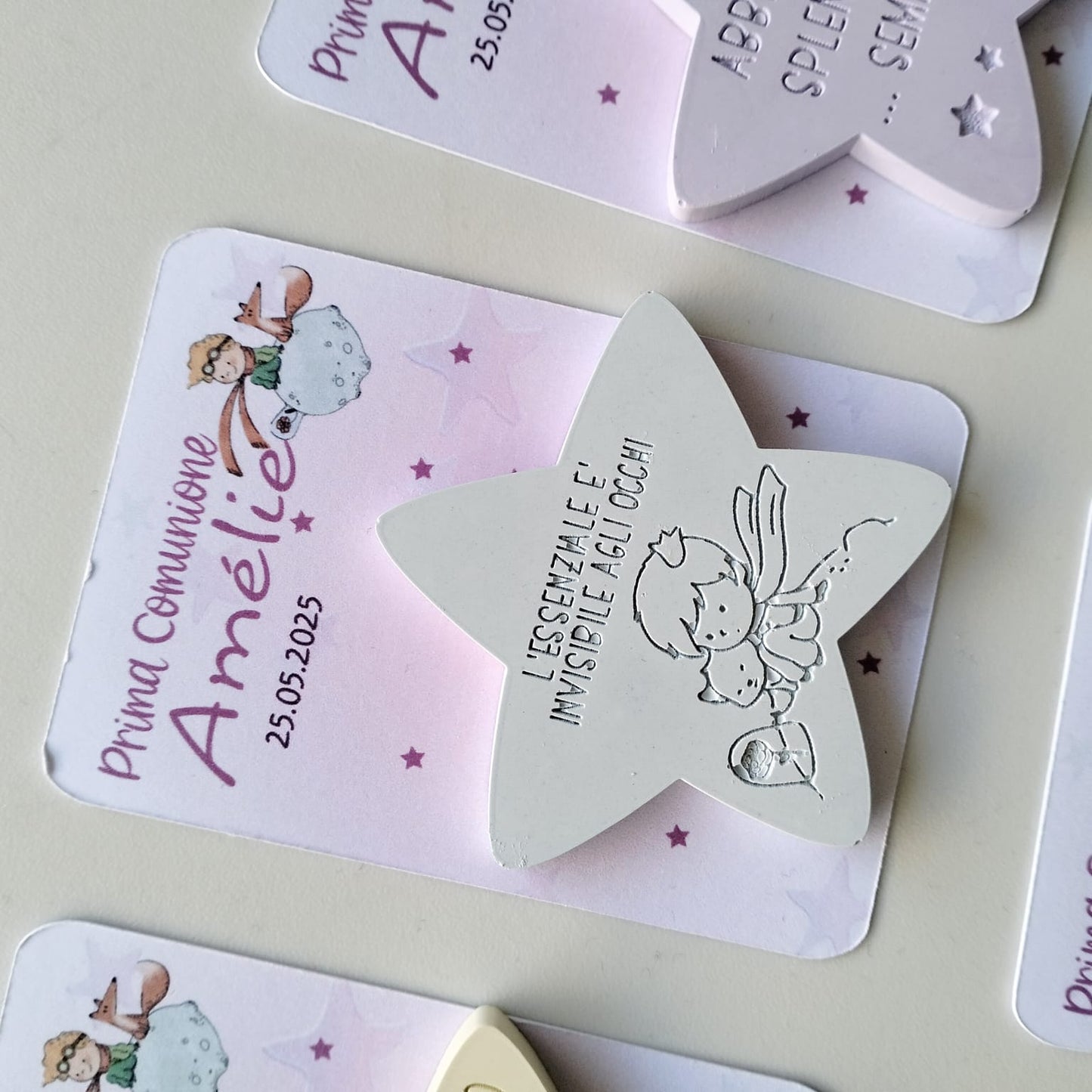 Segnaposto Piccolo Principe personalizzati per battesimo e comunione