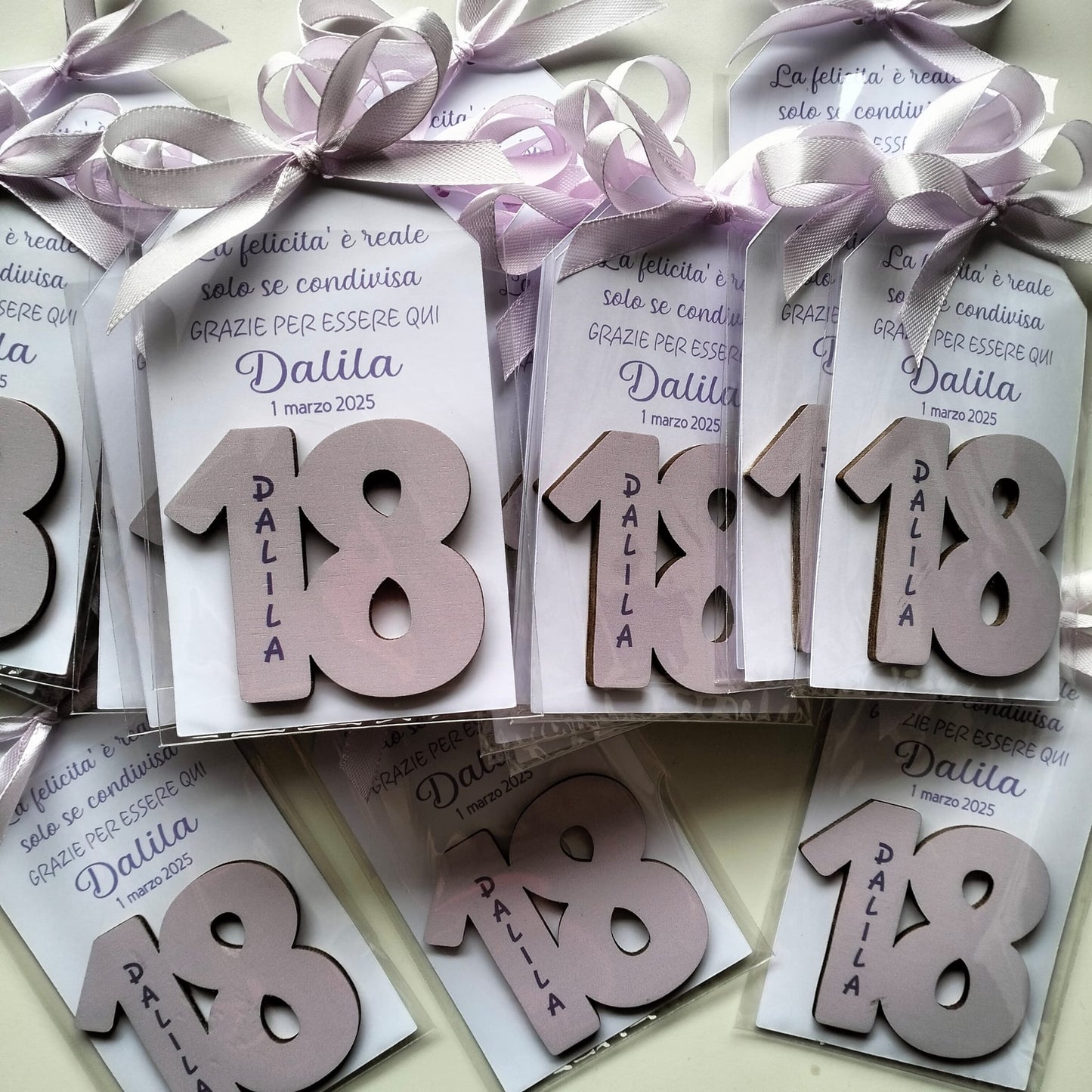 Bomboniera 18 Anni Personalizzata, magnete nr 18