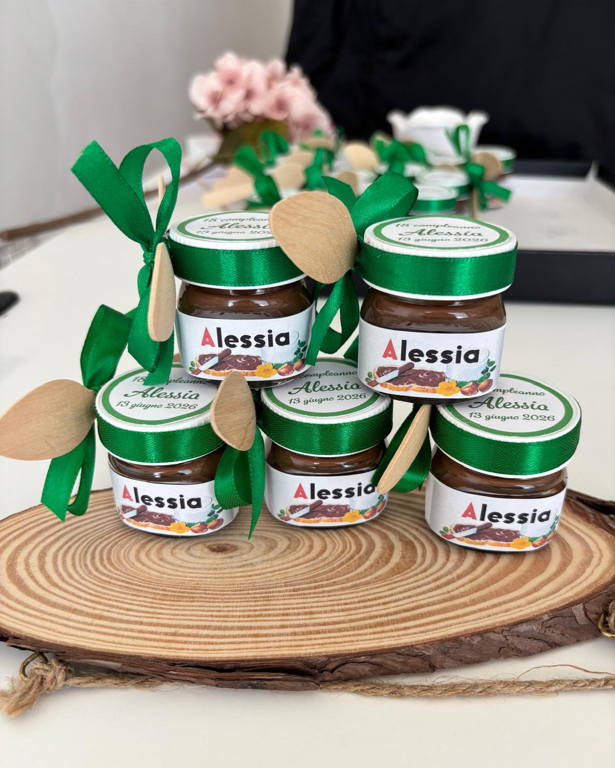 allestimento 18 anni con il verde