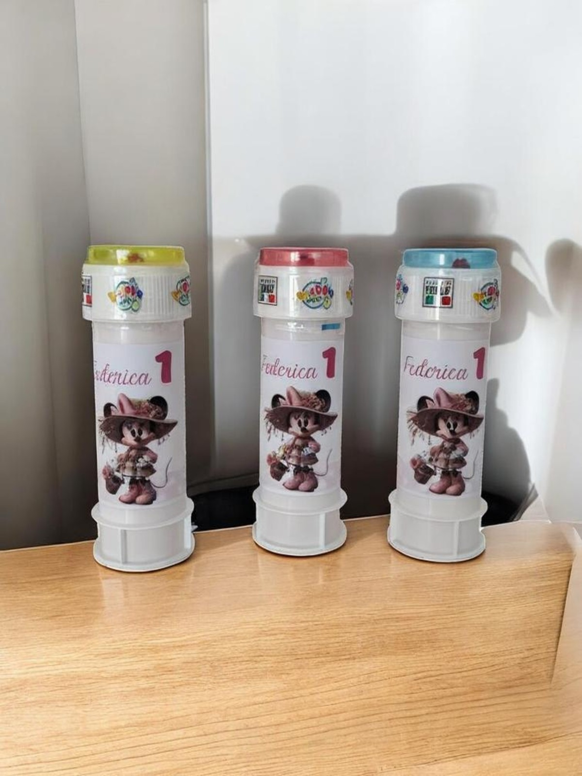 Bolle di Sapone Personalizzate Minnie – Allestimento 1° Compleanno Bimba
