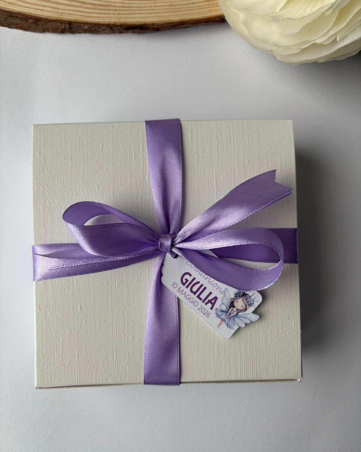 bomboniera con cioccolatini personalizzati