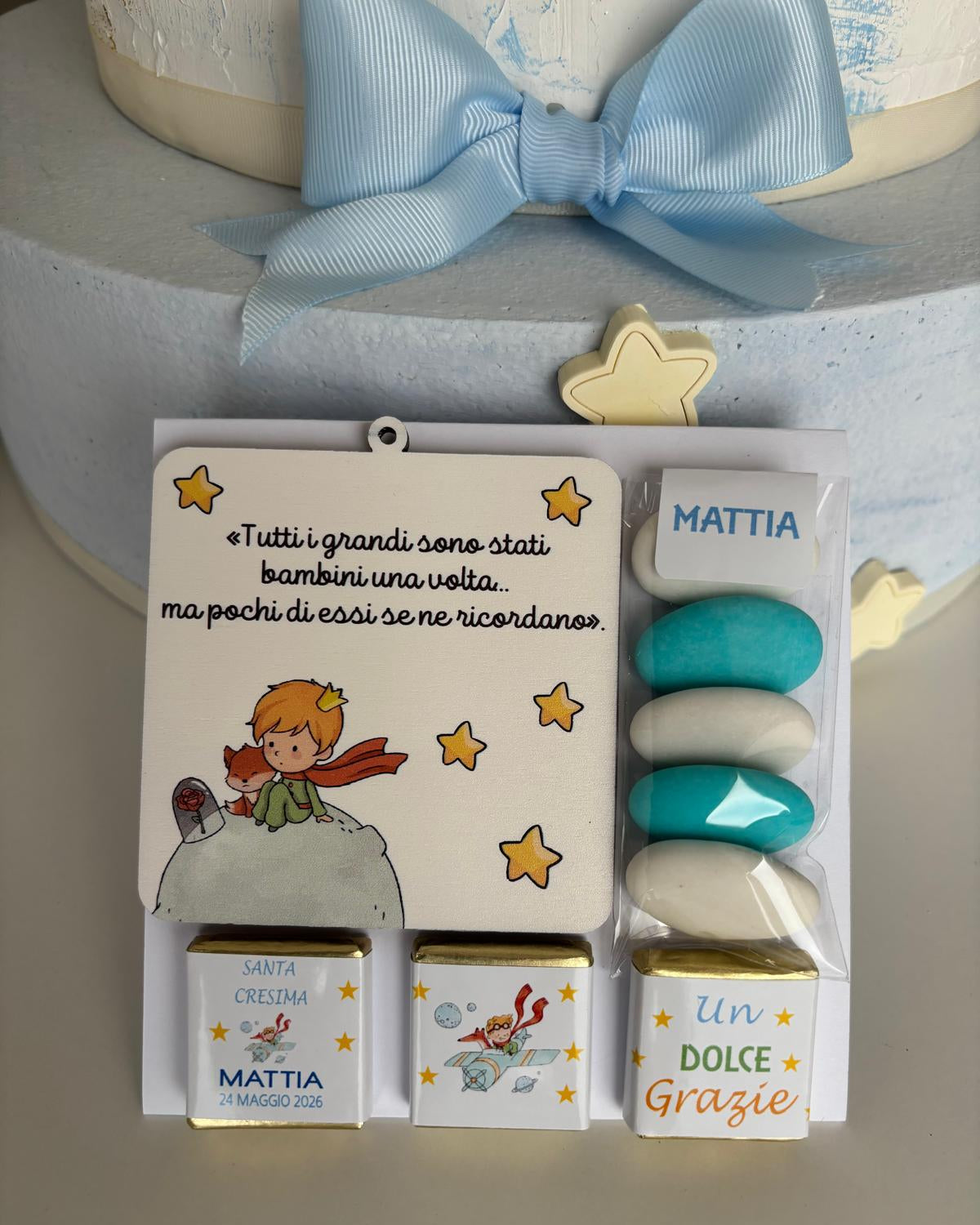 bomboniera kit confetti e cioccolatini personalizzati