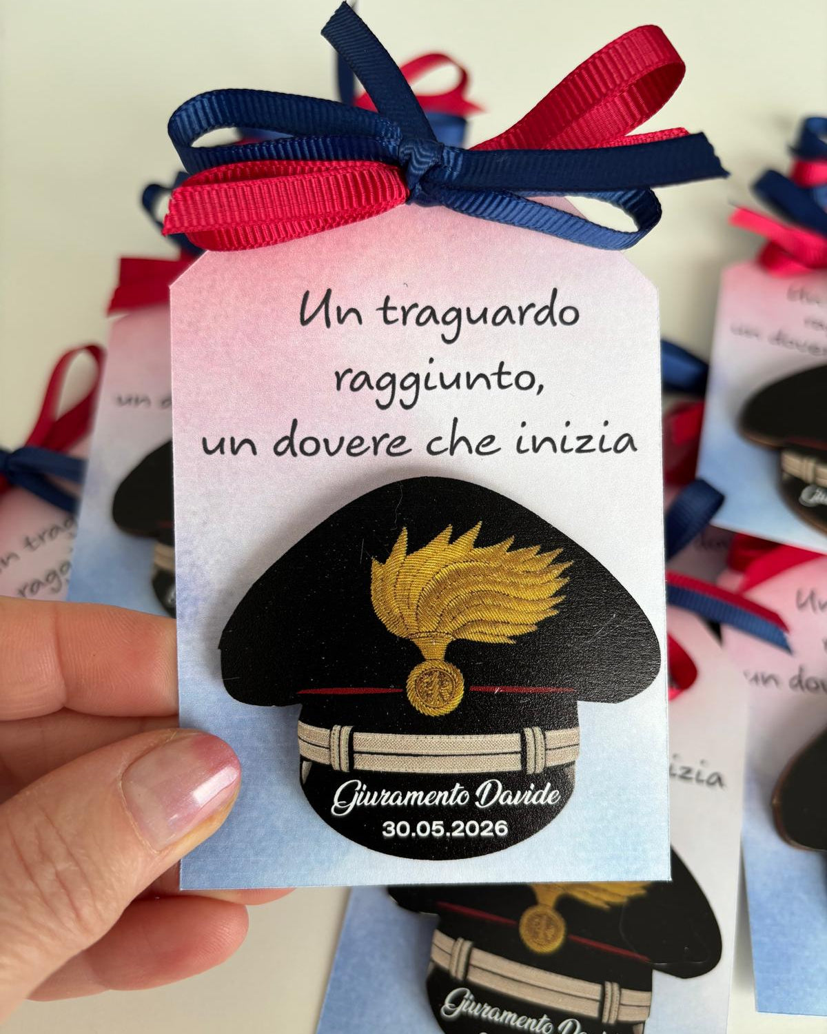 bomboniera personalizzata pensione carabinieri
