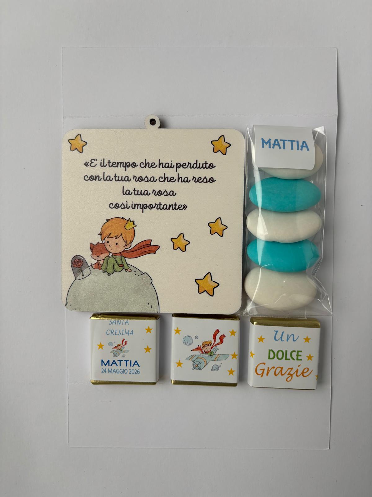 Bomboniera Il Piccolo Principe  per Battesimo, Prima Comunione, Cresima