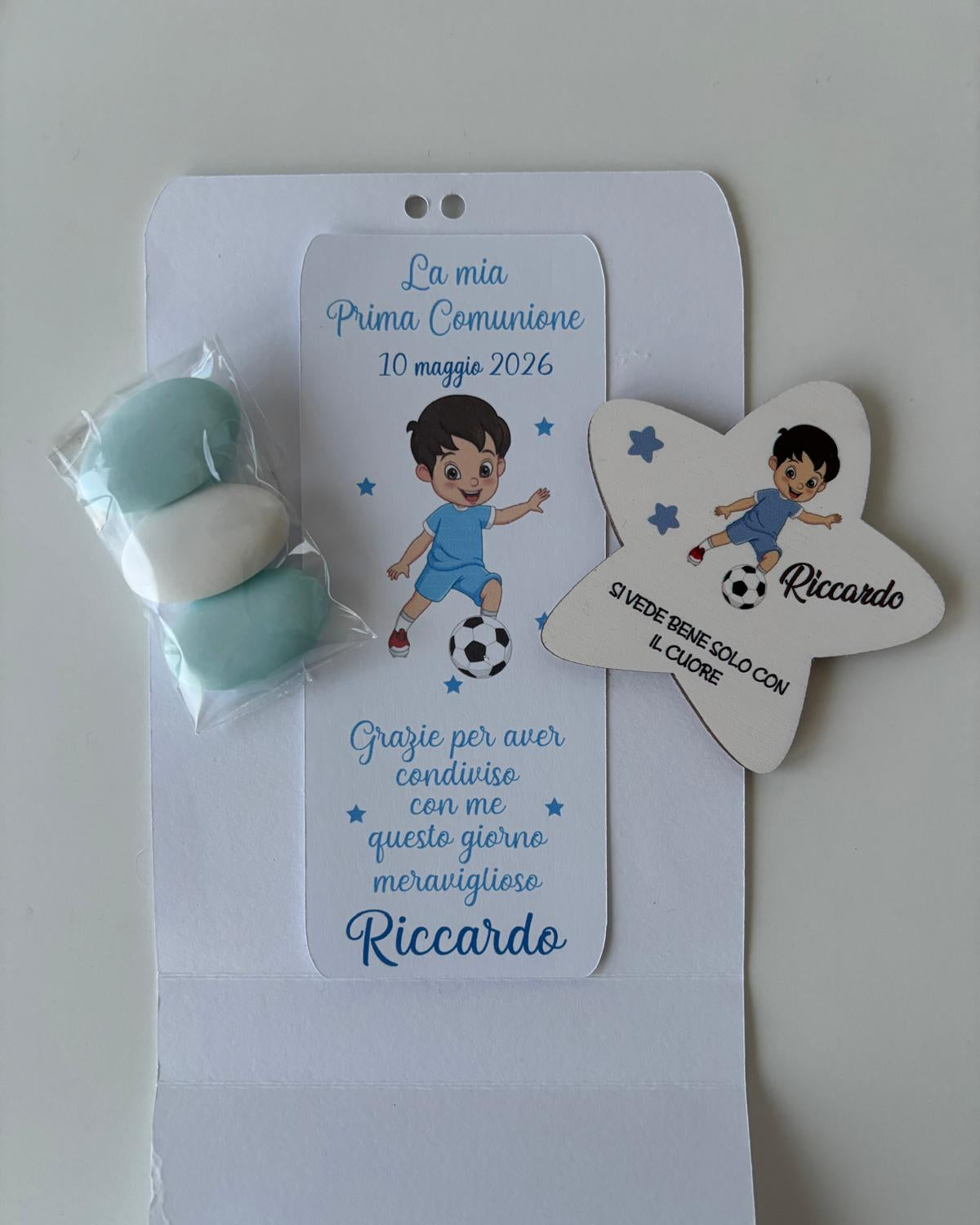 bomboniera prima comunione bimbo