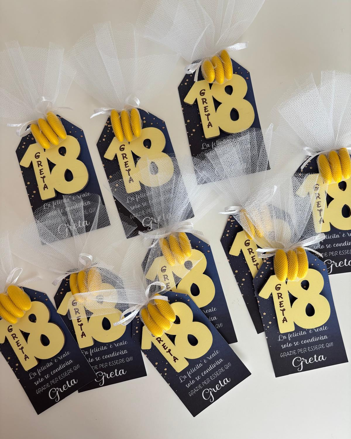 bomboniere complete con confetti per 18esimo compleanno