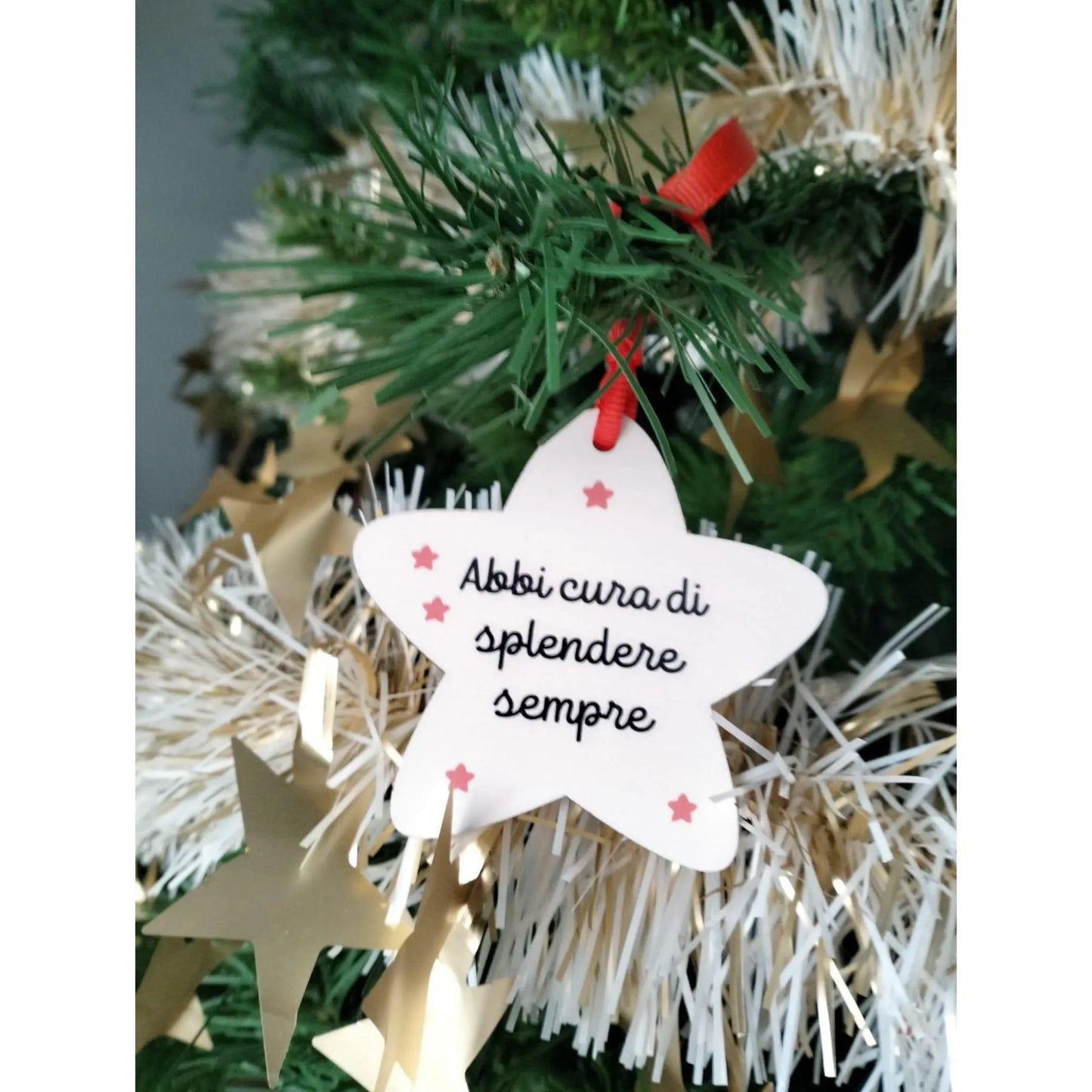 Segnaposto Battesimo Natalizio in Legno – Stelline con Frasi Motivazionali