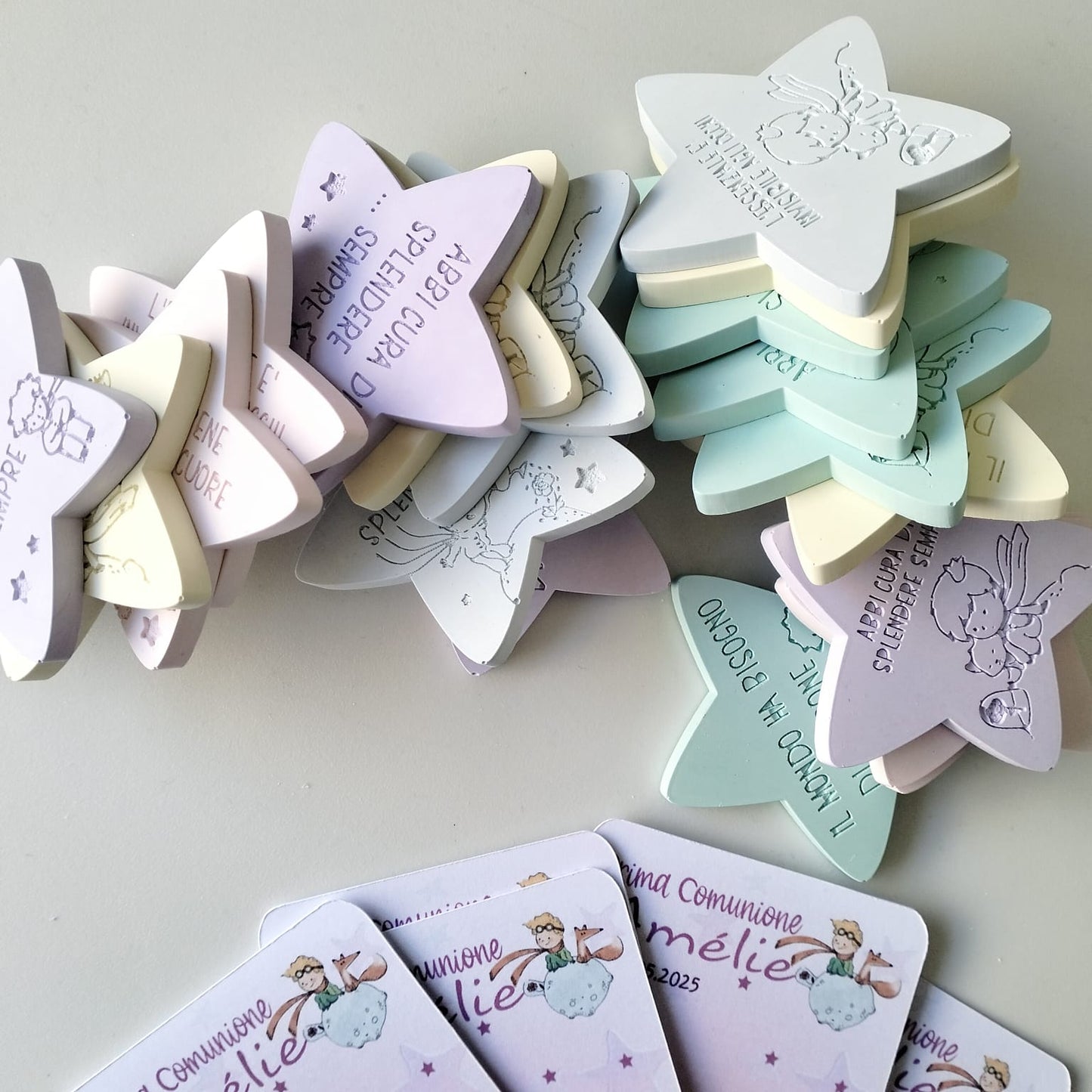 Segnaposto Piccolo Principe personalizzati per battesimo e comunione