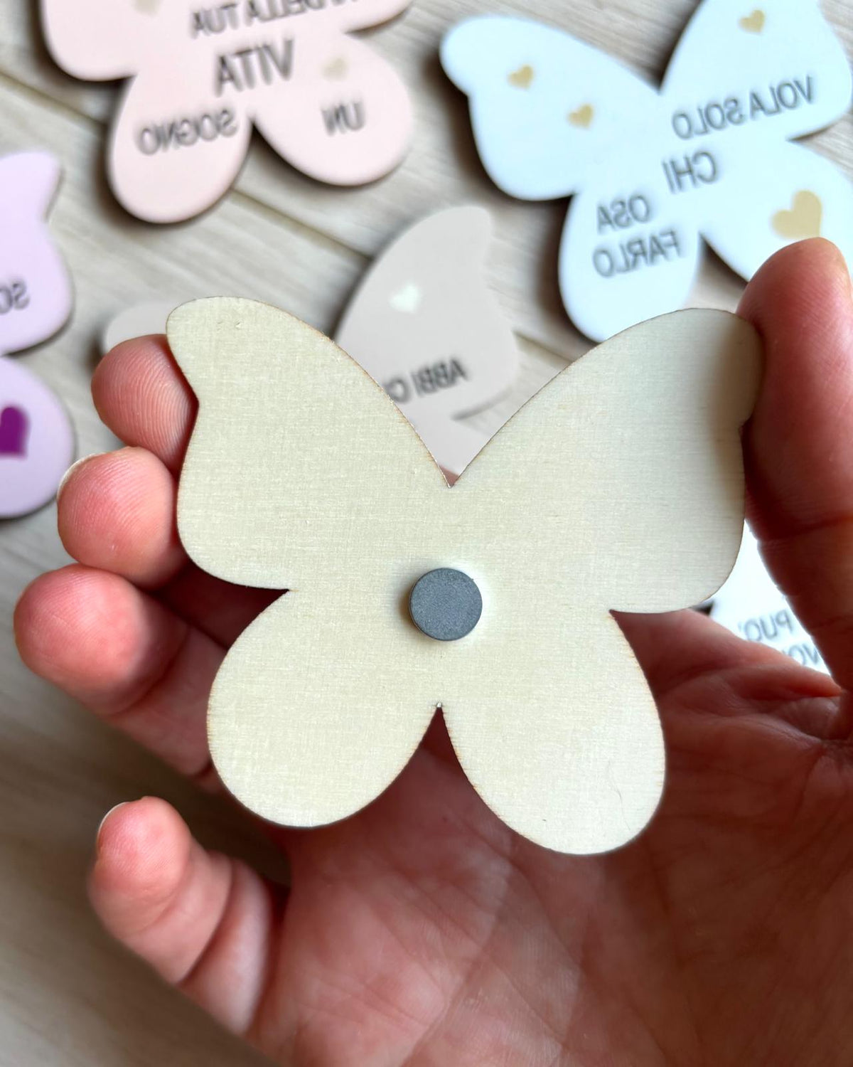 magnete bomboniere tema farfalle