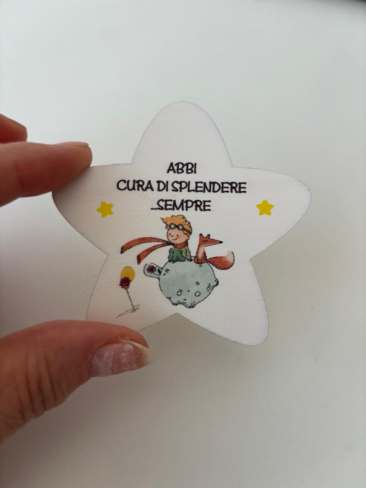 Magnete in Legno “Piccolo Principe” – Idea Regalo Fine Anno per Alunni di Quinta