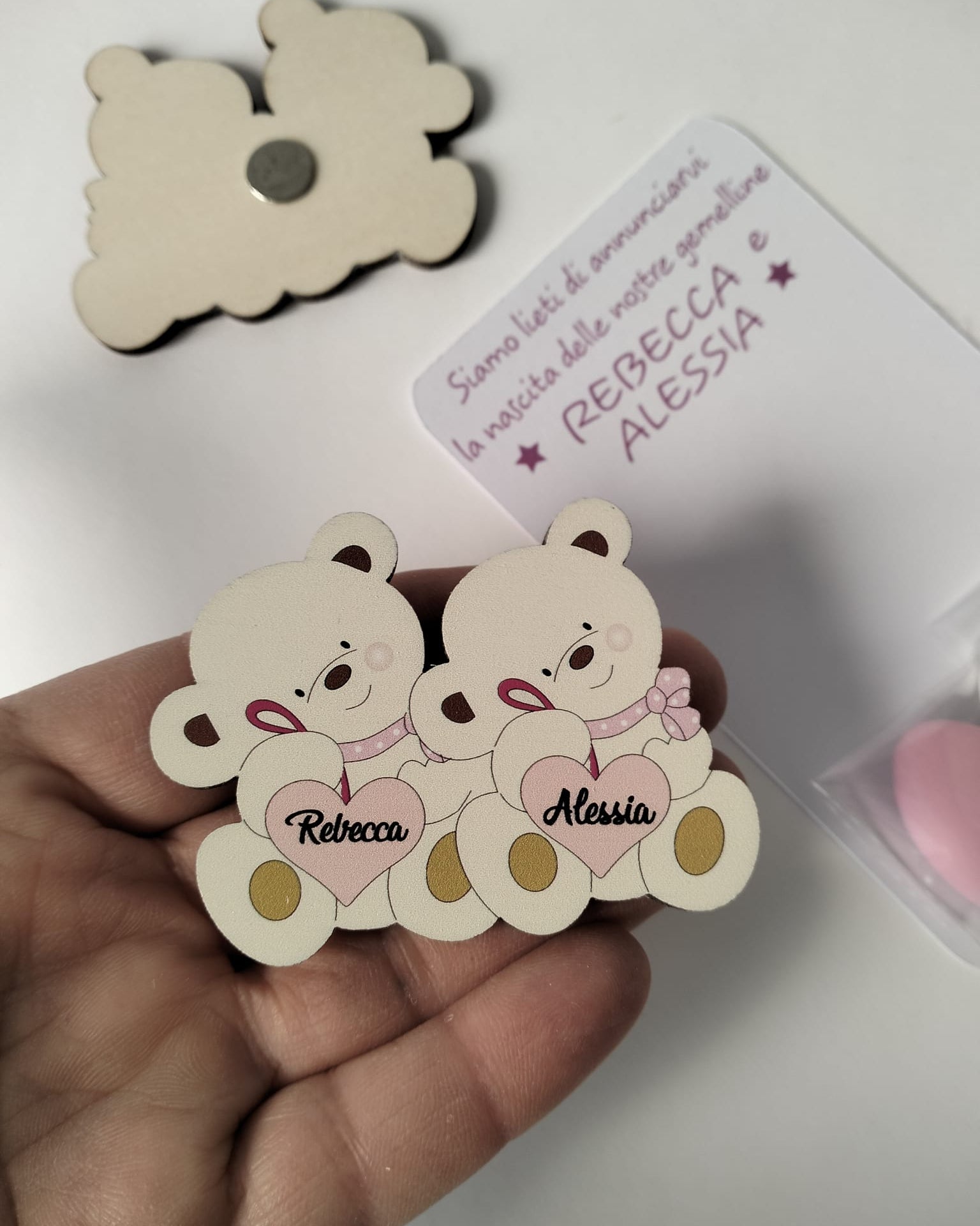 nascita gemelle con nome personalizzato
