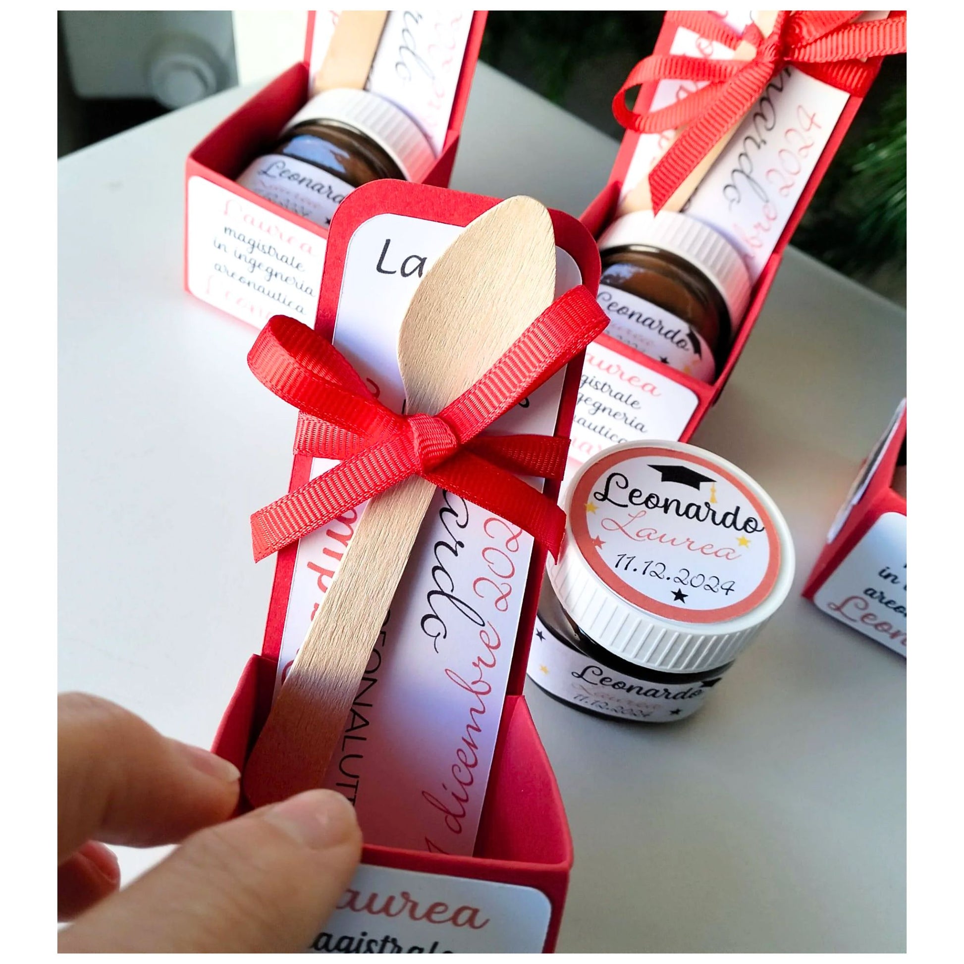 nutellina personalizzata con cucchiaino