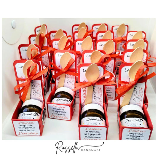 nutelline personalizzate per bomboniera laurea