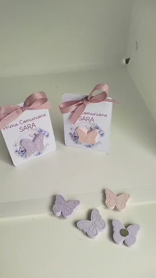 scatoline prima comunione tema farfalle