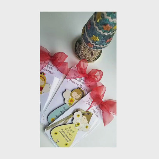 Angeli custodi in legno con frasi motivazionali – Addobbi natalizi e idee regalo