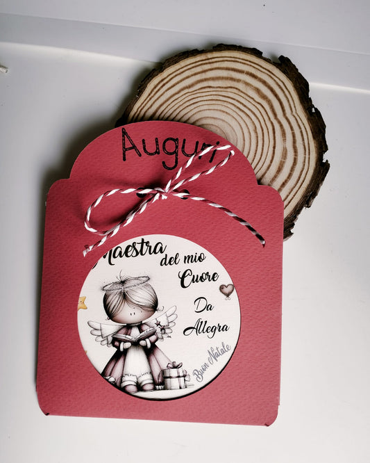 Palla di Natale personalizzata, regalo maestra