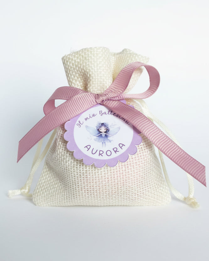 sacchetto portaconfetti battesimo bimba