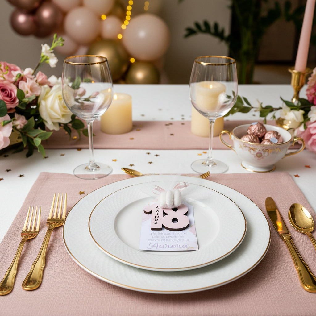 segnaposto 18 anni personalizzato