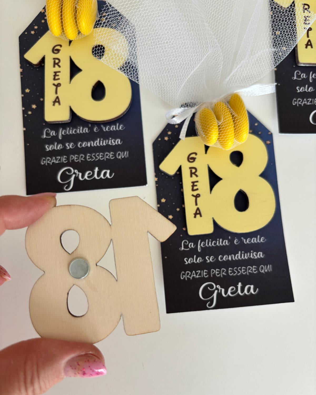 segnaposto diciottesimo compleanno