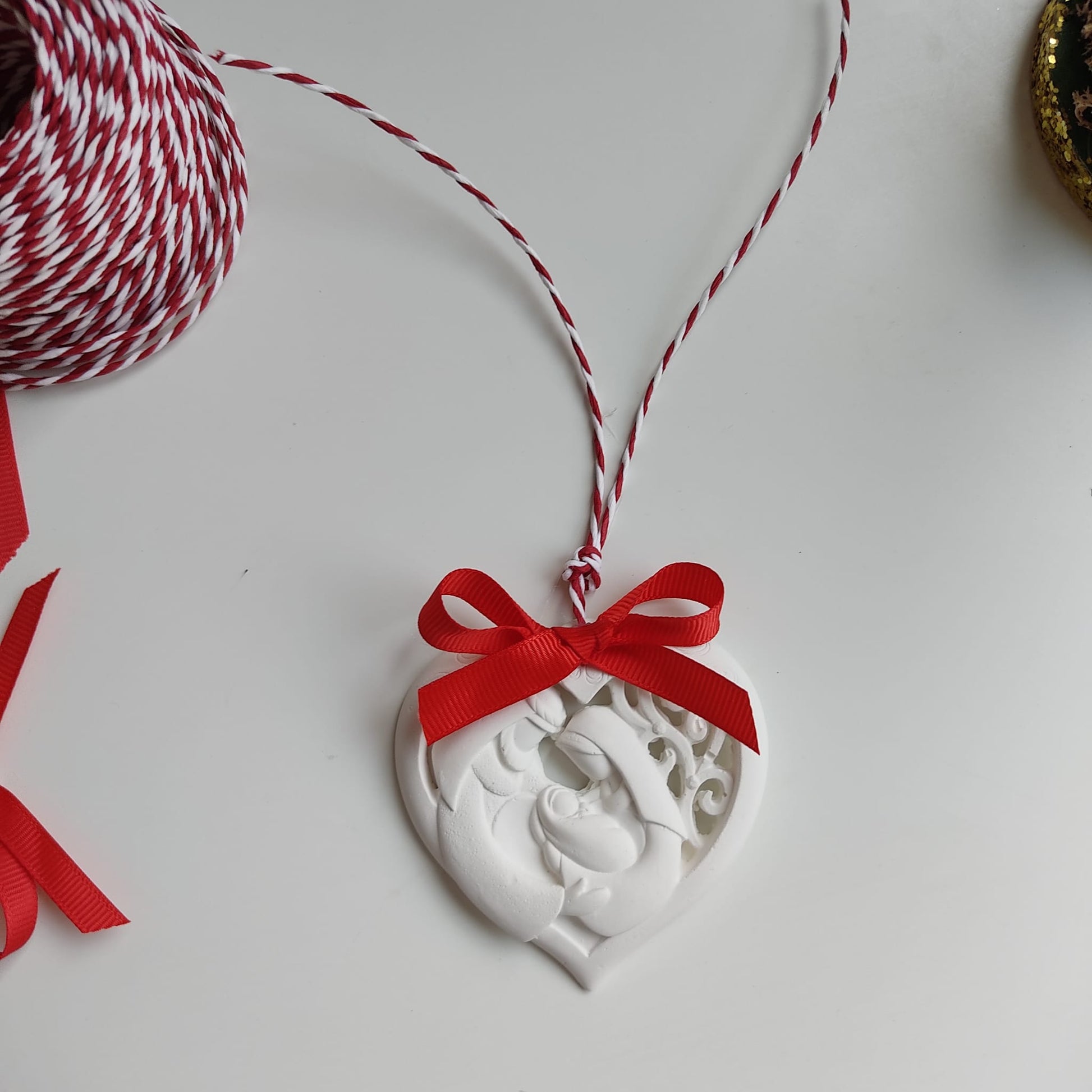 segnaposto di natale, sacra famiglia